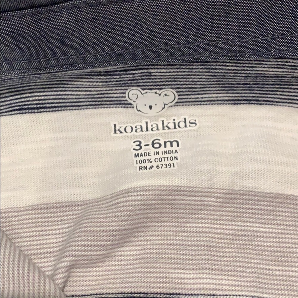 Striped half button down - Picture 3 of 3